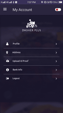 Dasher Plus – Best Food Delivery and Tracking App